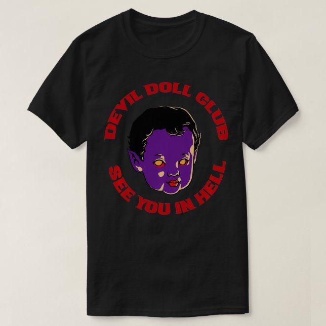 Devil Doll Club See You In Hell Punk Goth Pullover (Design Front)