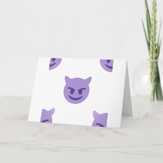 devil emoji card (Front)