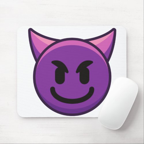 Devil Emoji Mouse Pad