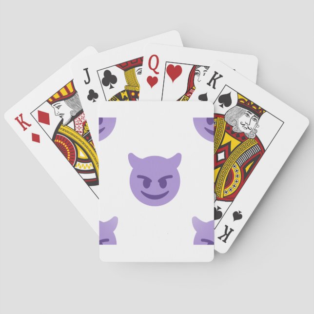 devil emoji poker cards (Back)