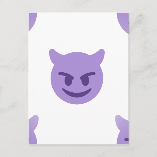 devil emoji postcard (Front)