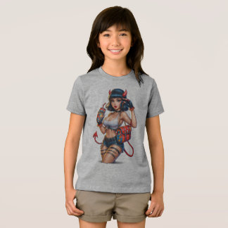 Devil Energy Girl Graphic Tee – Edgy Anime Streetw