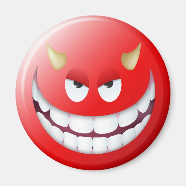 Devil Face 2 Magnet (Front)