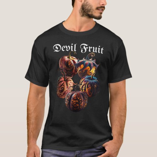 Devil Fruit Power Up _ variety pack minimal text T_Shirt