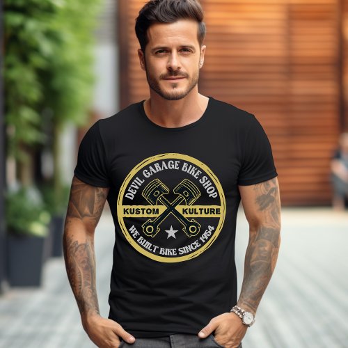 Devil Garage Bike Shop T_Shirt