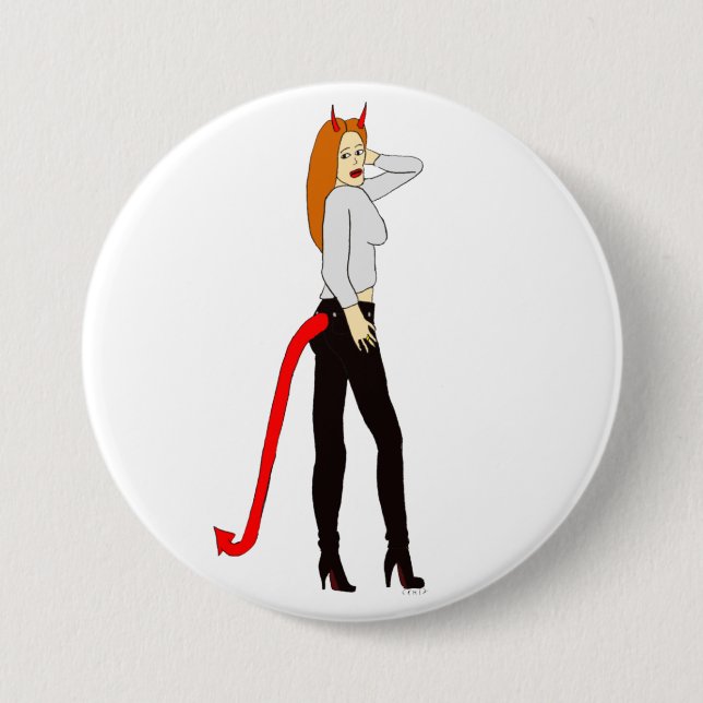 devil girl     button (Front)