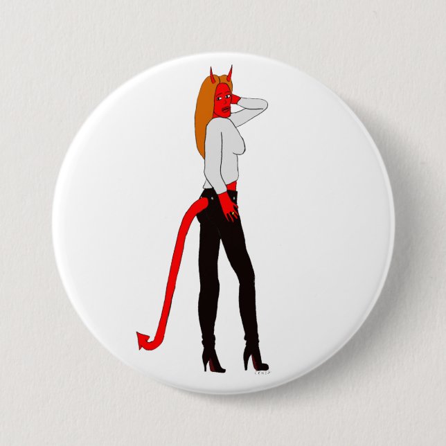 devil girl     button (Front)