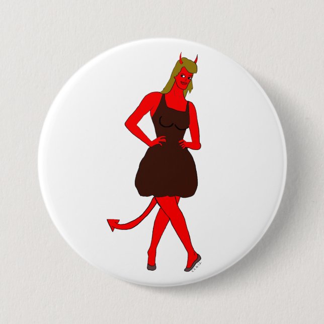 devil girl     button (Front)