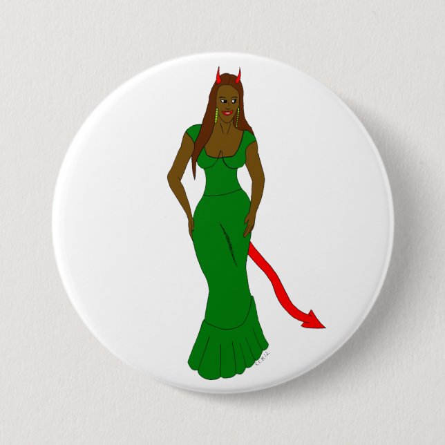 devil girl    button (Front)