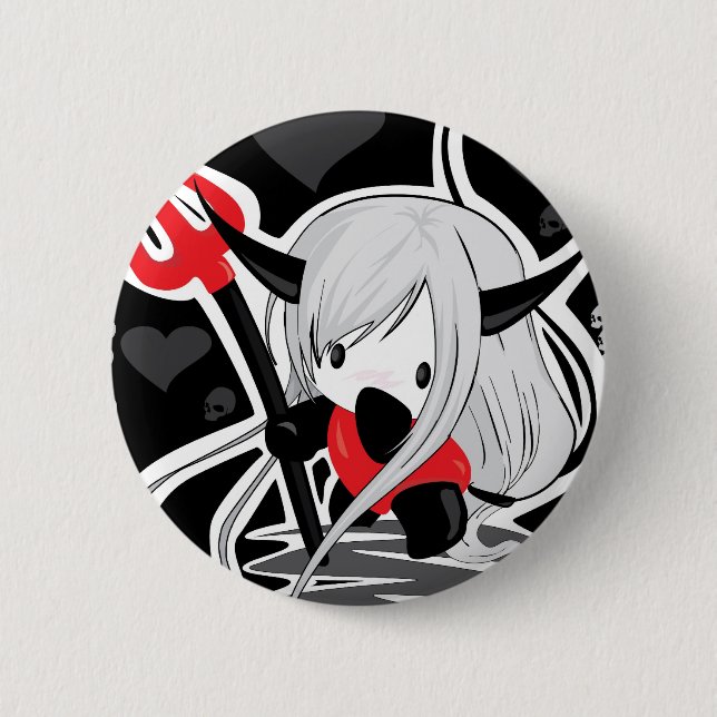 Devil Girl Button (Front)