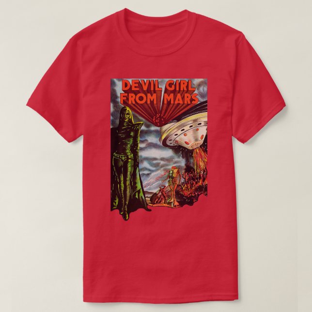 Devil Girl From Mars Cult Classic Horror Fan Art T-Shirt (Design Front)