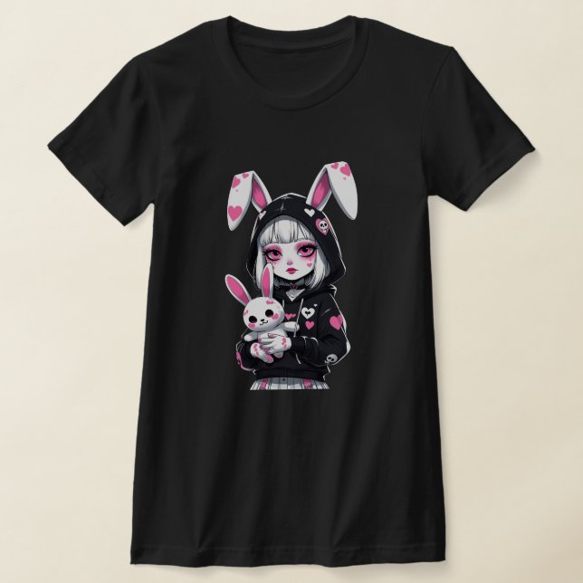Devil Girl Halloween T-Shirt – Spooky Cute (Laydown)