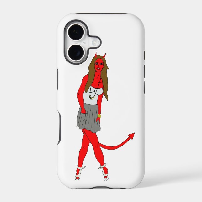 devil girl  iphone case (Back)