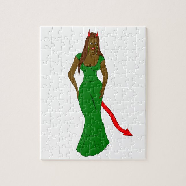 devil girl    jigsaw puzzle (Vertical)