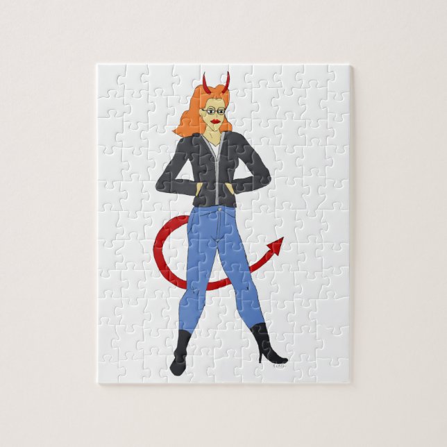devil girl   jigsaw puzzle (Vertical)