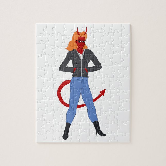 devil girl   jigsaw puzzle (Vertical)