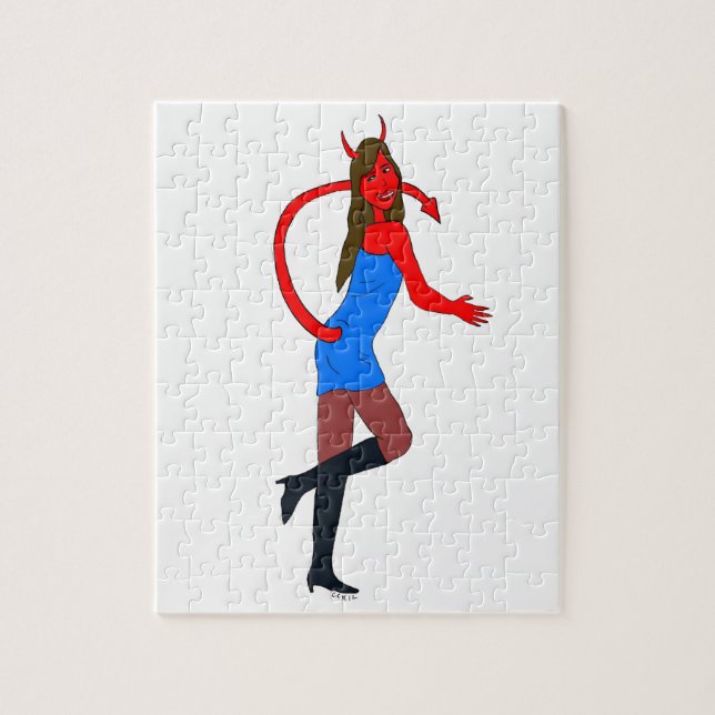 devil girl     jigsaw puzzle (Vertical)