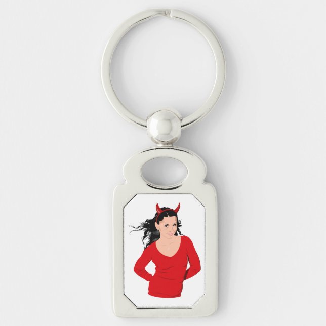 DEVIL GIRL KEYCHAIN (Front)