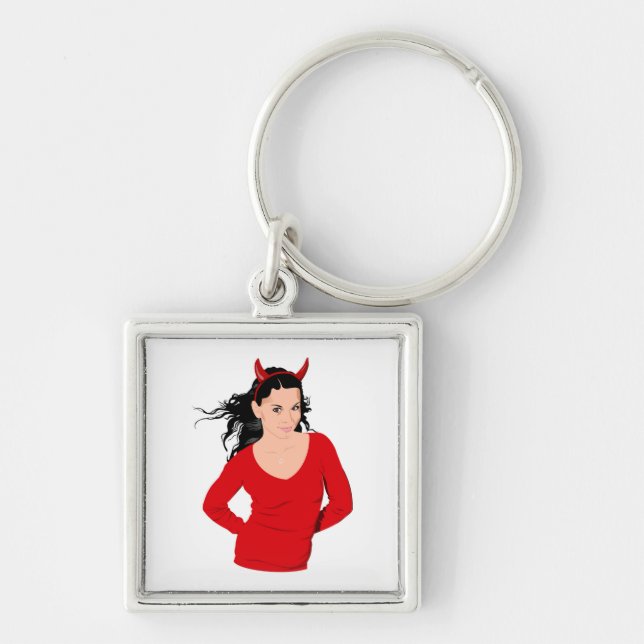 DEVIL GIRL KEYCHAIN (Front)