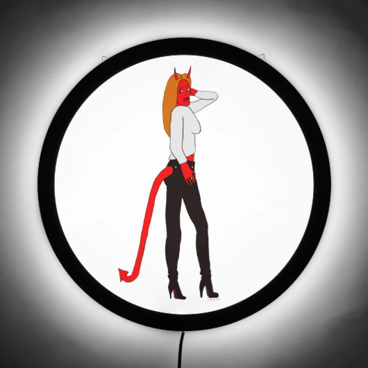 devil girl     LED sign (Front)