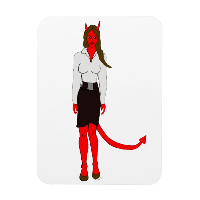 devil girl     magnet (Vertical)