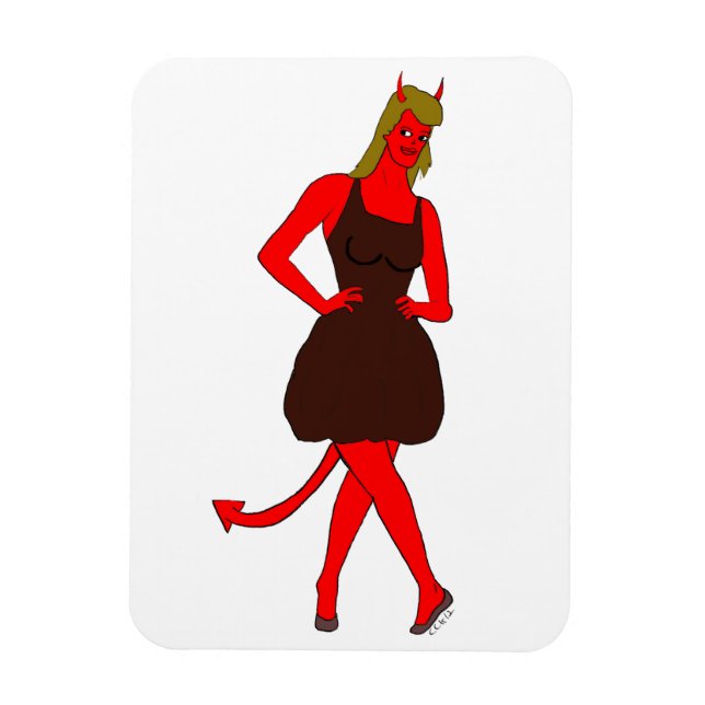 devil girl     magnet (Vertical)
