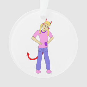 devil girl ornament
