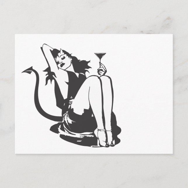 Devil Girl Postcard (Front)