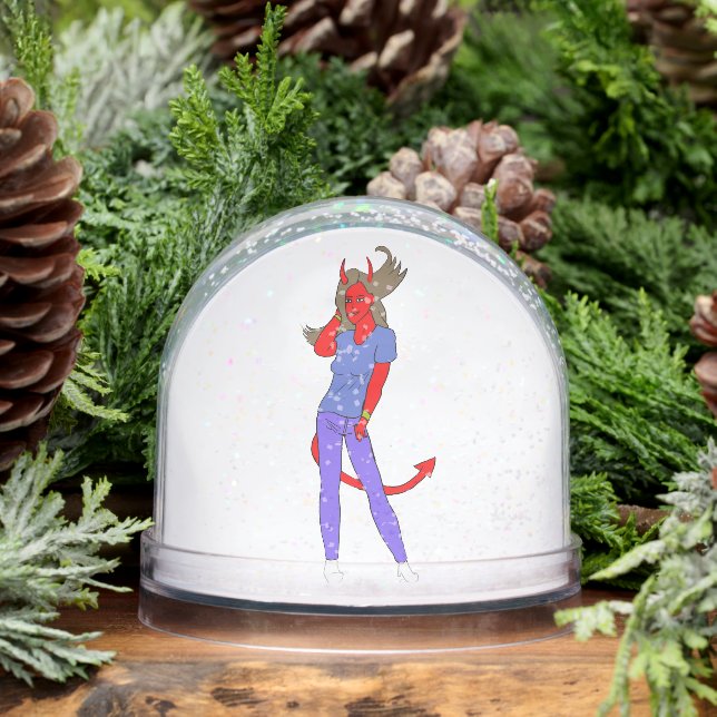 devil girl   snow globe (Winter)
