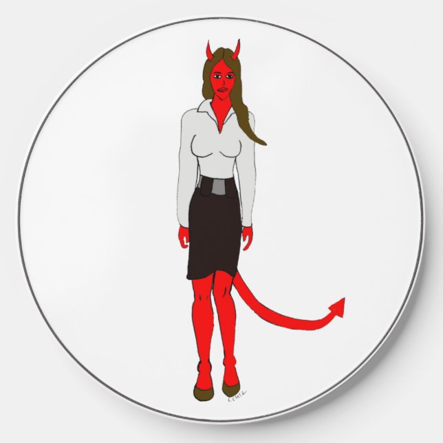 devil girl     wireless charger  (Front)