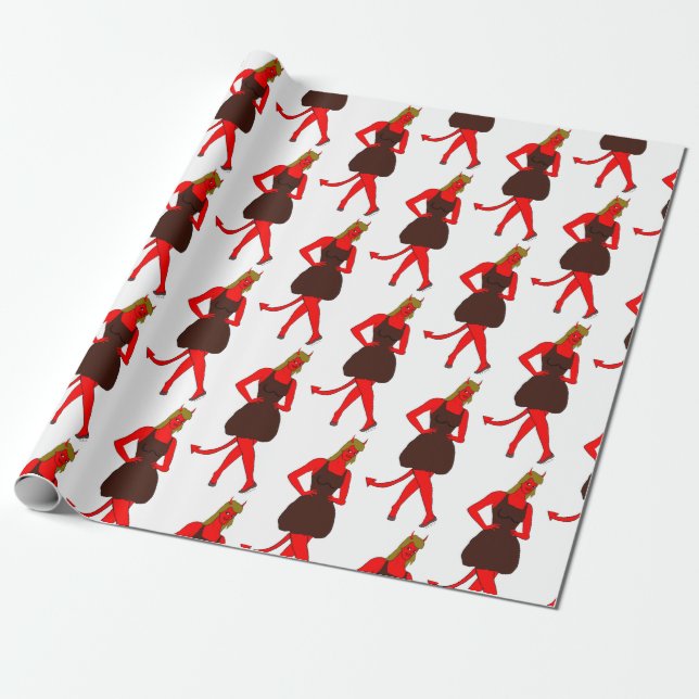 devil girl     wrapping paper (Unrolled)
