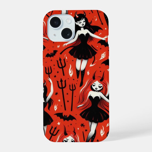 Devil Girls Iphone Case (Back)