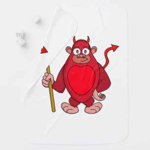 Devil Gorilla Baby Blanket