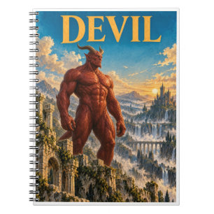 Devil, Gothic Fantasy Monster Notebook