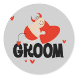 Devil Groom T-shirts and Gifts Classic Round Sticker