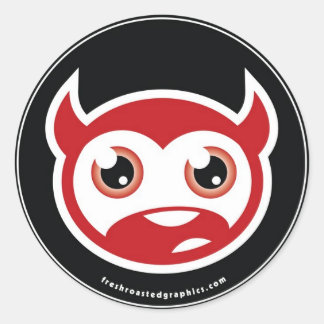 Devil head sticker
