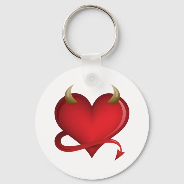 Devil Heart Keychain (Front)