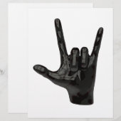 devil horns hand (Front/Back)