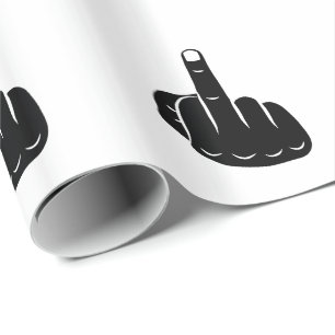 Devil Horns sign language pictogram for rock music Wrapping Paper