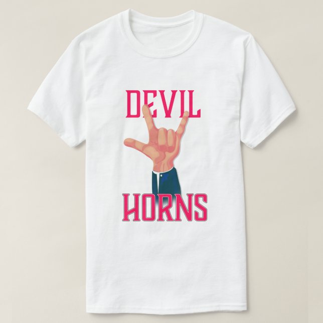 Devil Horns T-Shirt (Design Front)