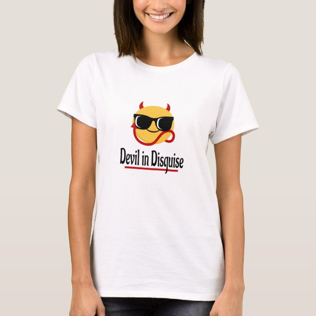 devil in disguise Emoji Hot Trendy Funny T-Shirt (Front)