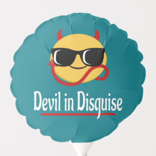 devil in disguise Emoji Hot Trendy Funny white Balloon
