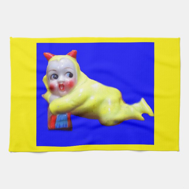 devil-ish little imp kitchen towel (Horizontal)