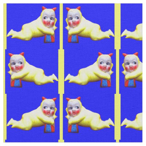 devil-ish little imp print fabric