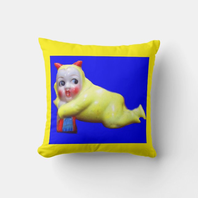 devil-ish little imp throw pillow (Front)