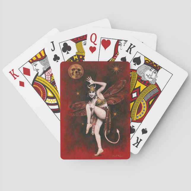 Devil Lady Dancer Playing Cards (Back)