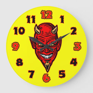 Devil Large Clock