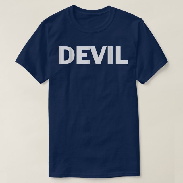 Devil Lazy Halloween Costume Funny T 1752 T-Shirt (Design Front)