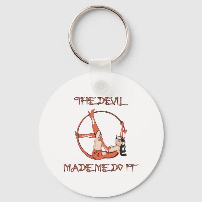Devil Made Me Do It Keychain (Front)