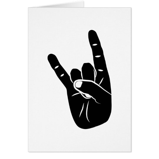 Devil of horn sign LANGUAGE pictogram for rock